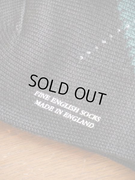 画像4: Pantherella(パンセレラ）　ウール　アーガイル　ソックス　ブラックベース　冬向き (4)