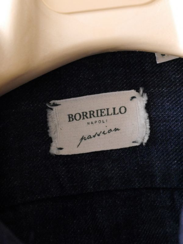 BORRIELLO （ボリエッロ） リネン ツイル ４ポケット シャツジャケット 